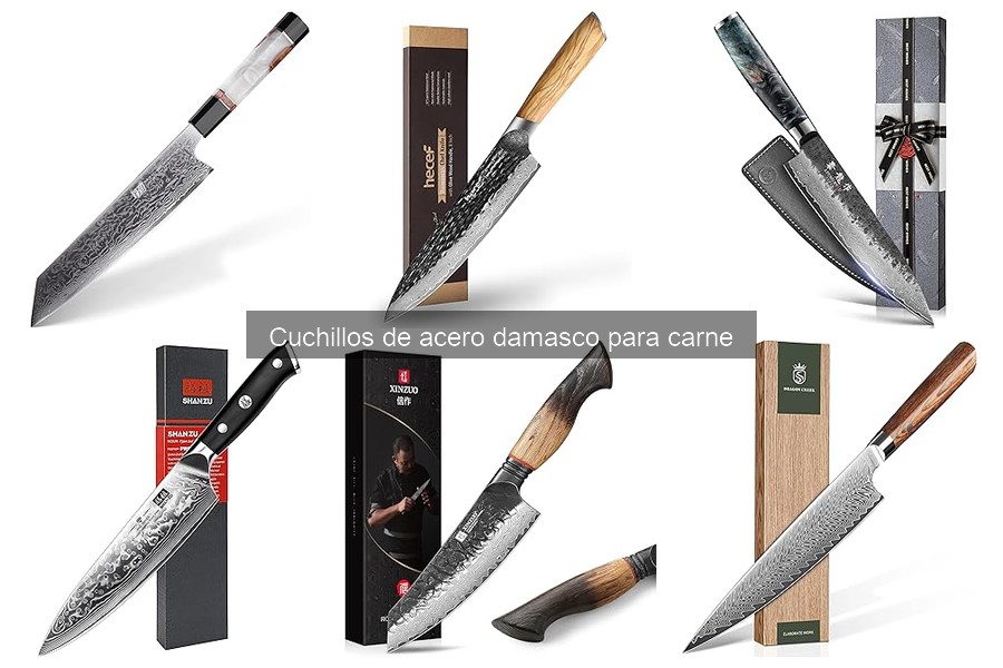Alternativas a cuchillos de acero Damasco para carne