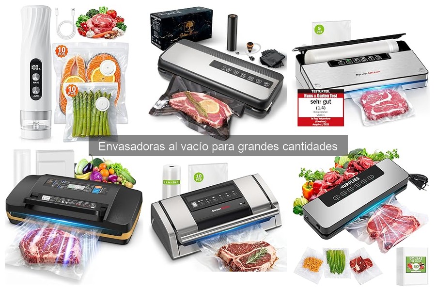 Alternativas a Envasadoras al Vacío para Grandes Cantidades