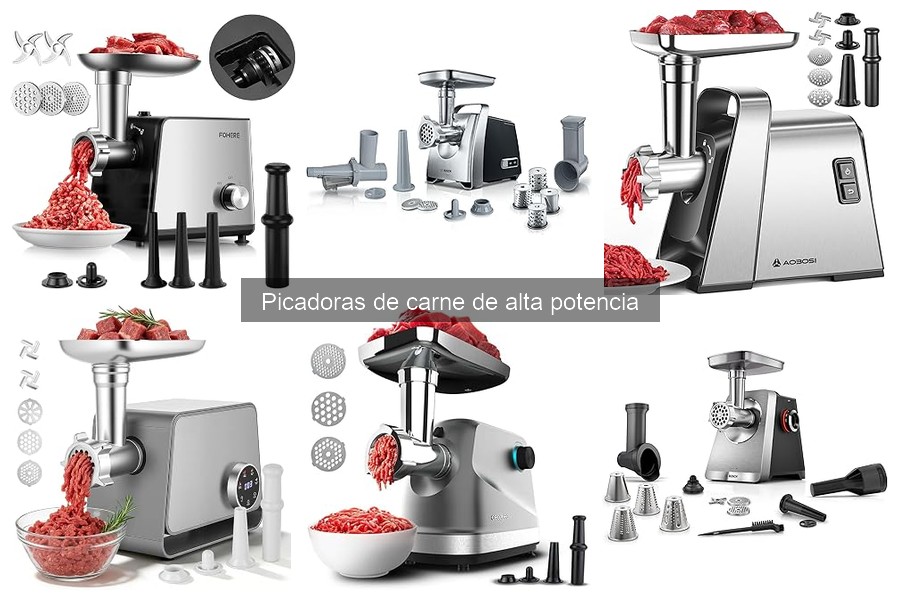 Alternativas a las picadoras de carne de alta potencia