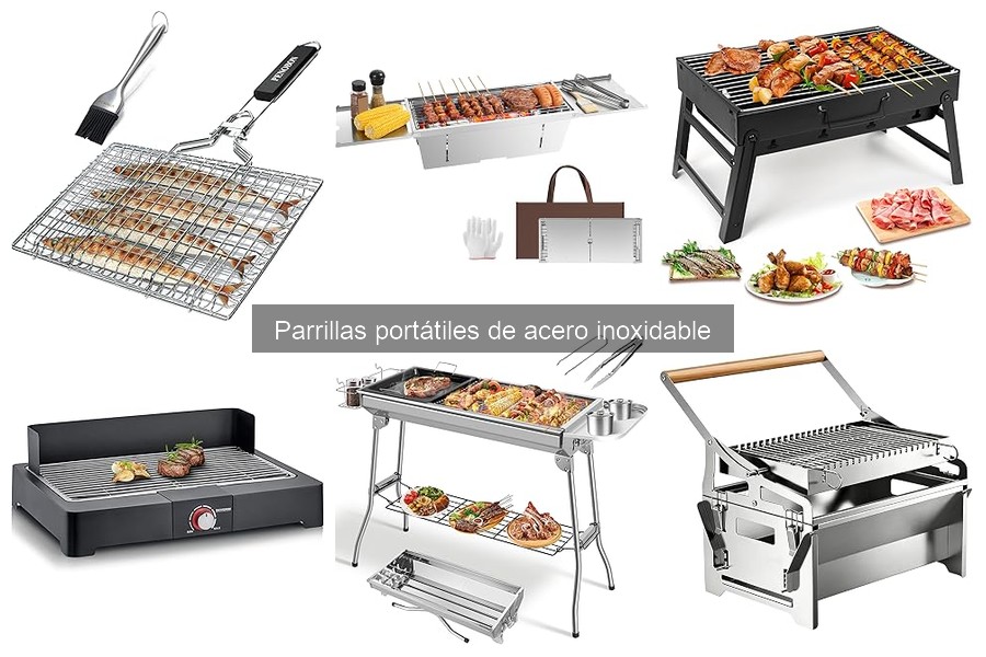 Alternativas a parrillas portátiles de acero inoxidable