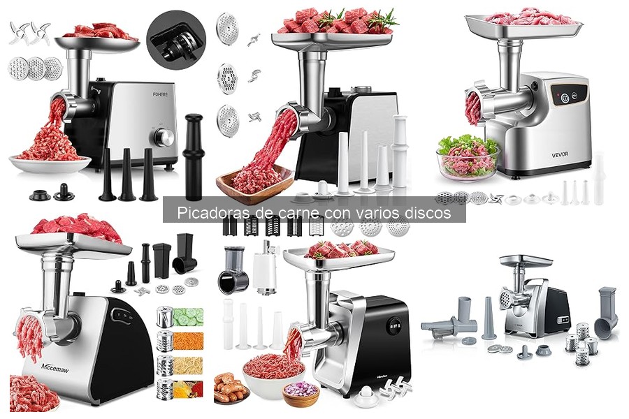 Alternativas a picadoras de carne con varios discos