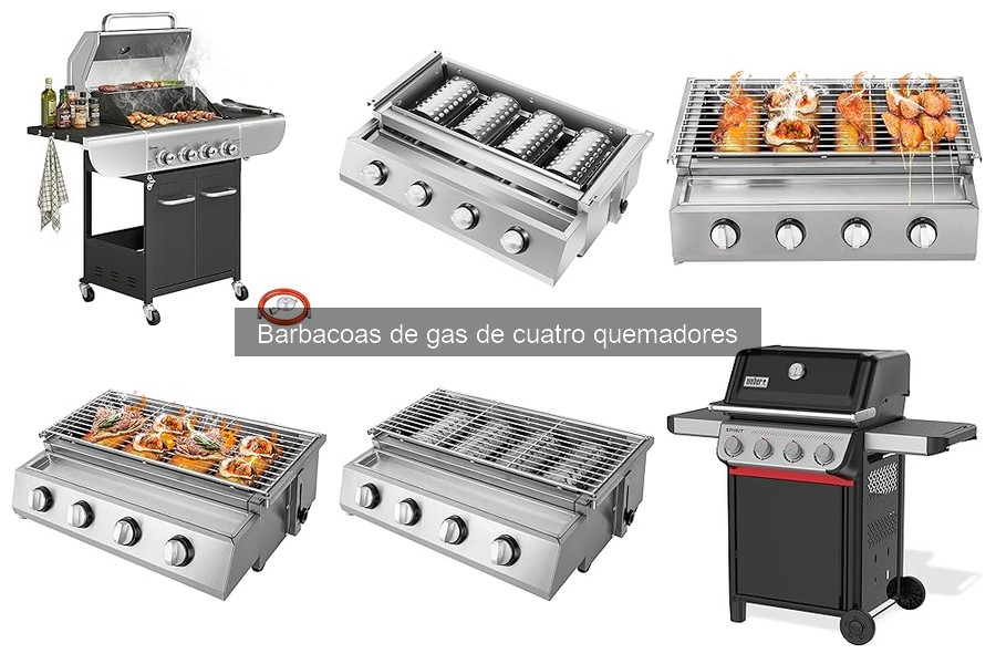 Cómo integrar una barbacoa de gas de 4 quemadores en tu cocina exterior