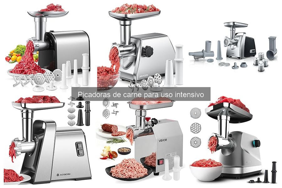 Comparativa de las mejores picadoras de carne para uso intensivo