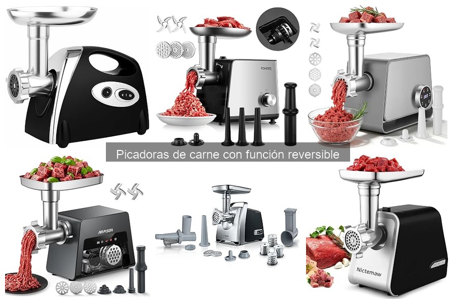 Dónde comprar picadoras de carne con función reversible