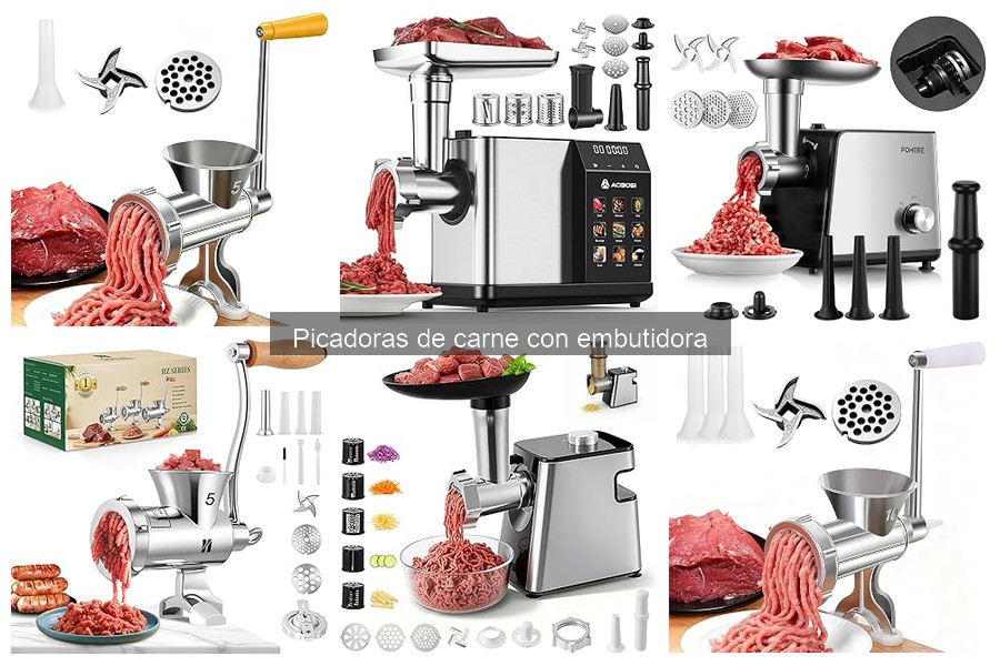 ¿Es difícil usar una picadora de carne con embutidora?