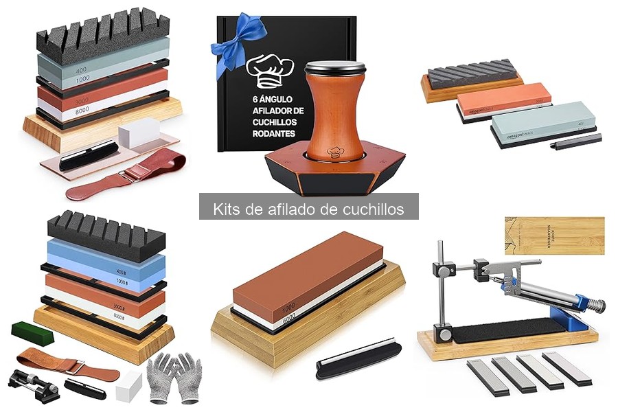 Guía de uso de kits de afilado de cuchillos en cocina