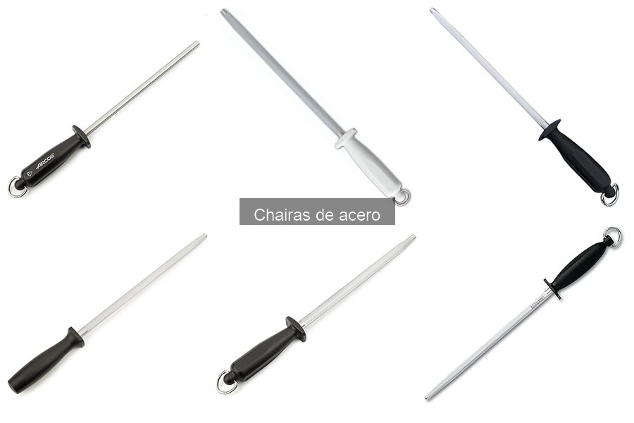 La longitud ideal de chairas de acero para afilar cuchillos