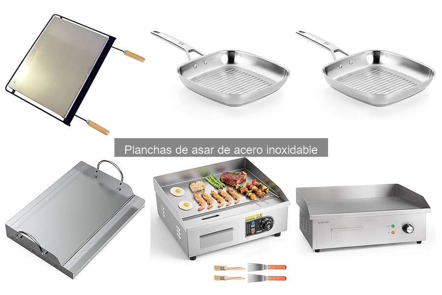 Las mejores planchas de asar de acero inoxidable para tu cocina
