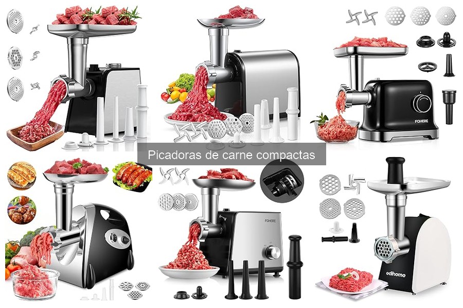 Mejores picadoras de carne compactas en 2023: comparativa