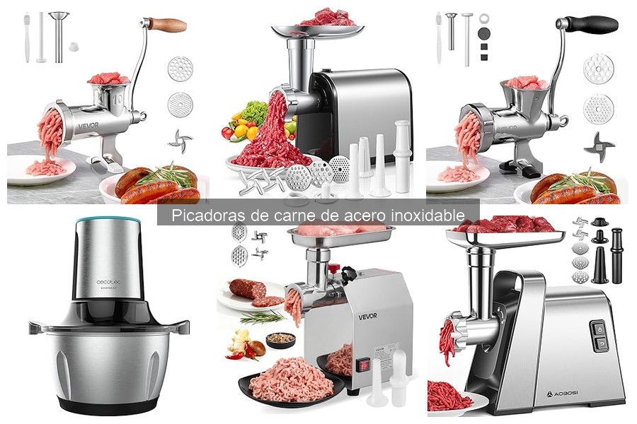 ¿Qué es una picadora de carne de acero inoxidable?