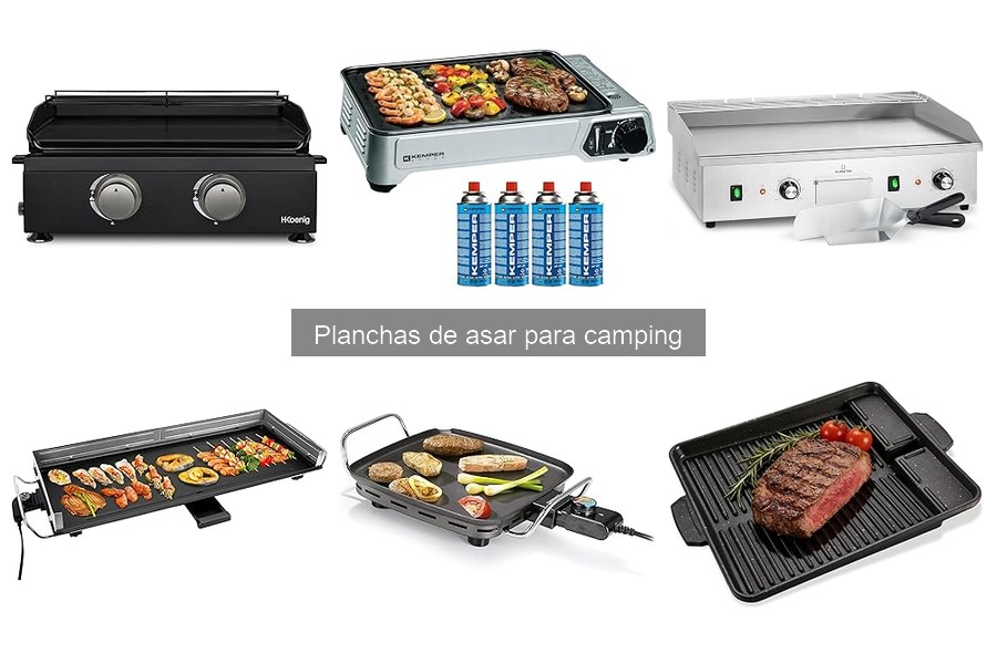 ¿Qué es una plancha de asar para camping? Características clave