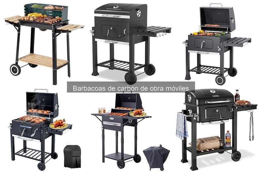 Tipos de barbacoas de carbón de obra móviles para disfrutar
