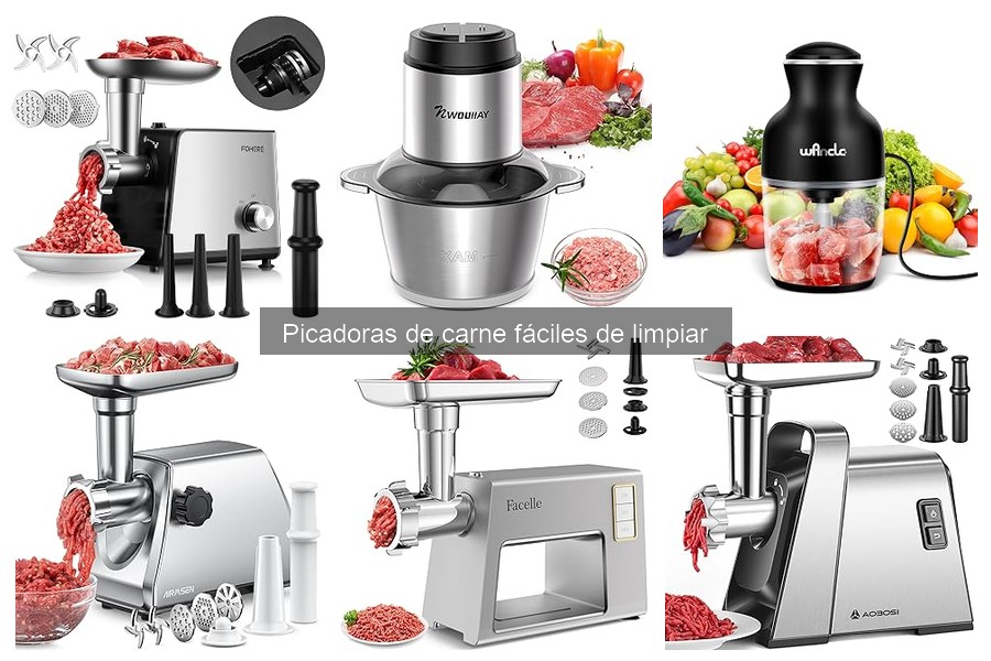 Tipos de Picadoras de Carne Fáciles de Limpiar