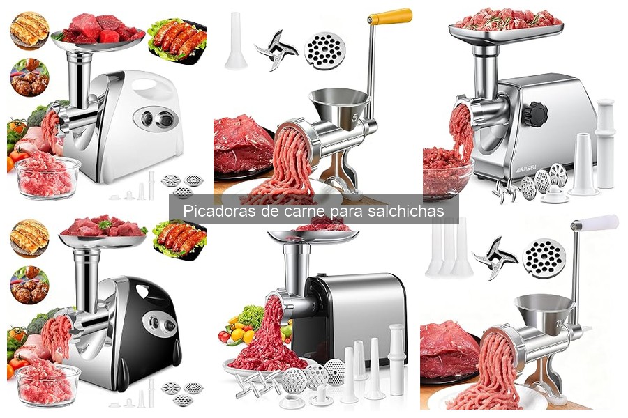 Tipos de picadoras de carne para salchichas: guía completa
