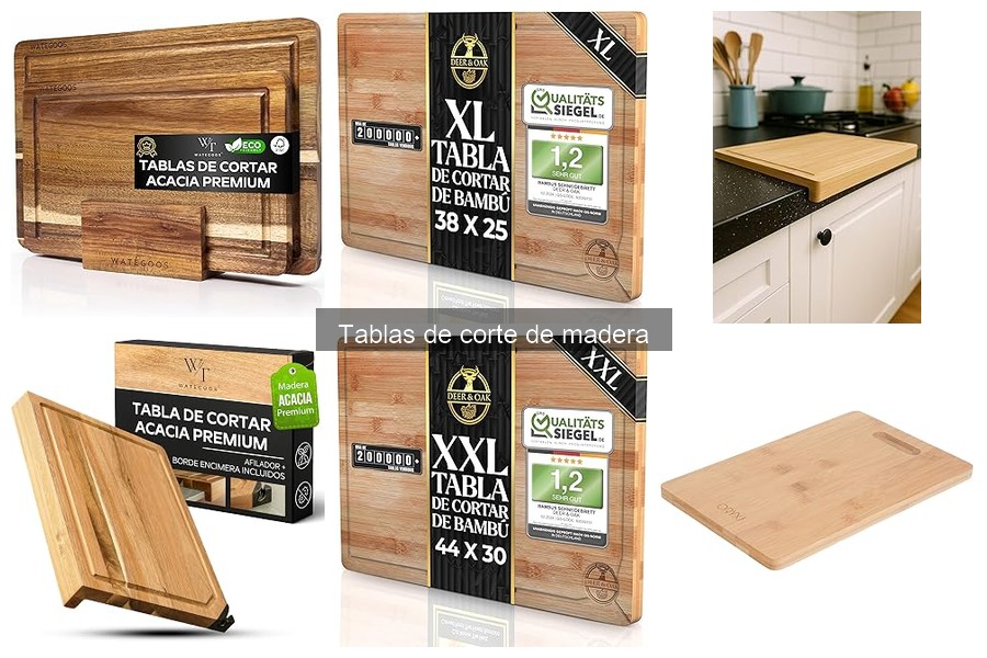 Tipos de tablas de corte de madera para tu cocina