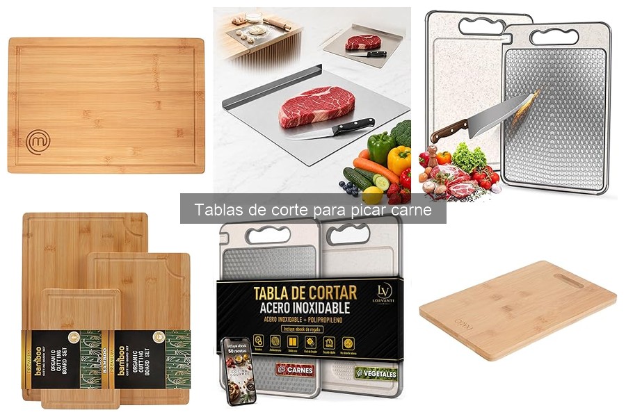 Tipos de tablas de corte para picar carne en casa