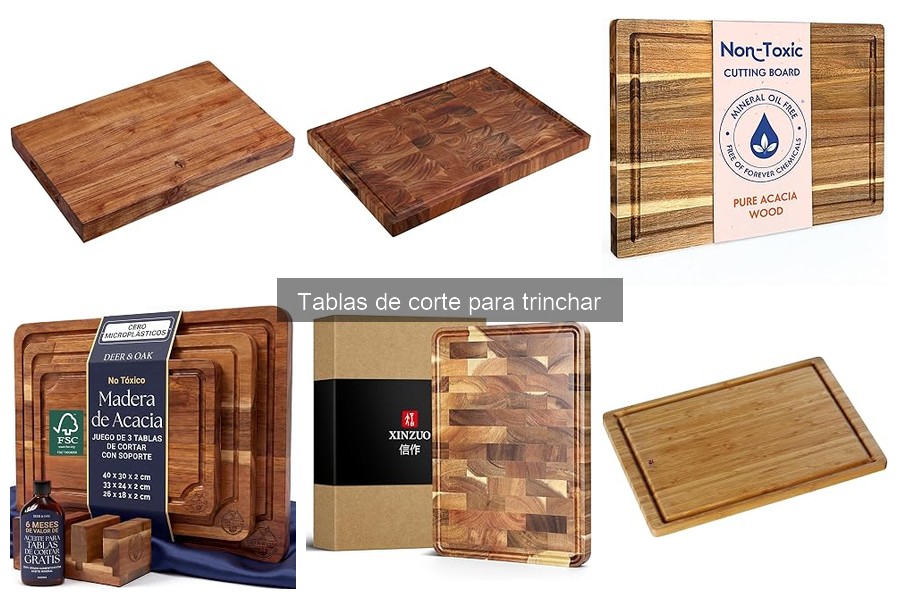 Tipos de tablas de corte para trinchar: materiales y estilos